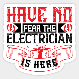 Electrician Superhero Sticker